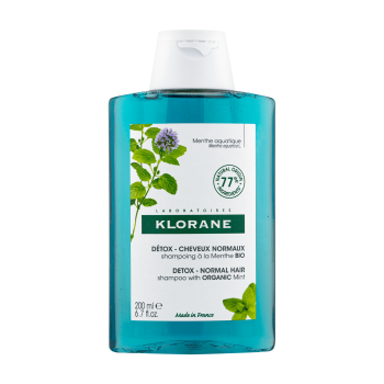 klorane shampoo detox alla menta acquatica anti-inquinamento 200ml